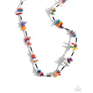 Colorful beaded abstract necklace Multicolored Marathon